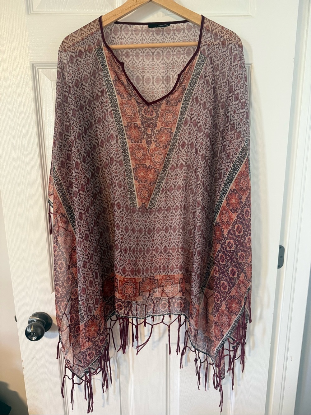 39. MAURICES BOHEMIAN FRINGE TUNIC